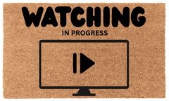 Watching in Progress Coir Mat