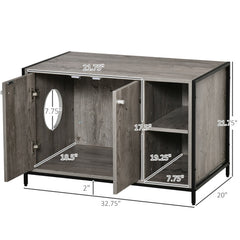 Hidden Cat Litter Box Enclosure