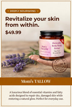 Avocado Tallow Body Butter (8 oz)