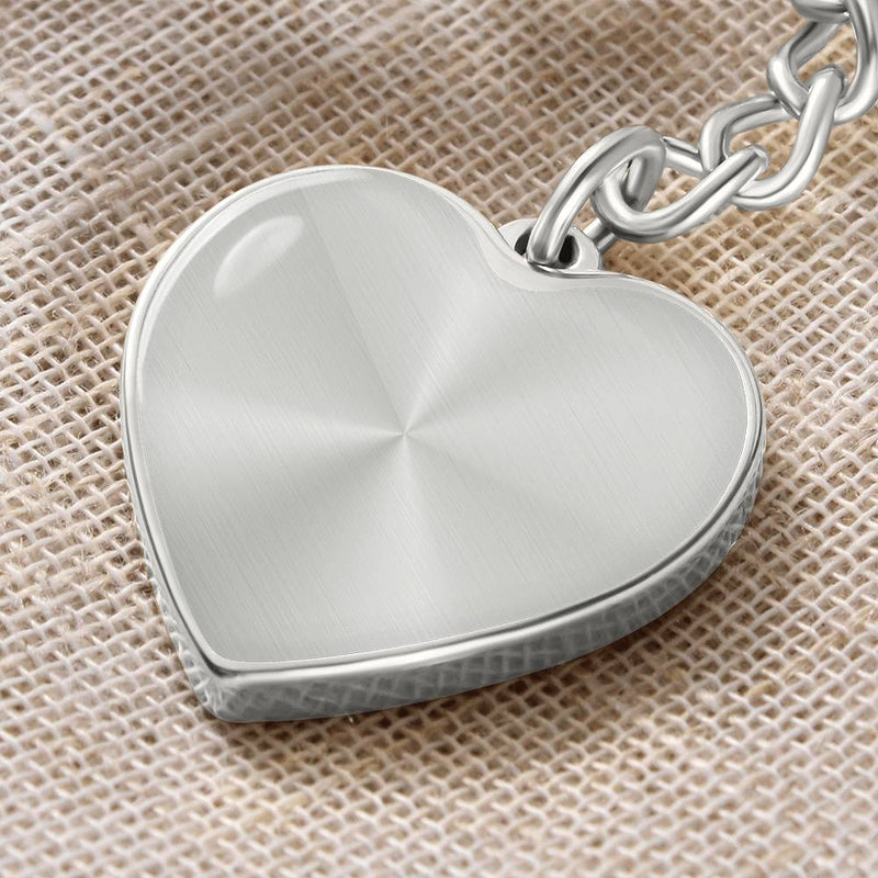 Graphic Heart Keychain