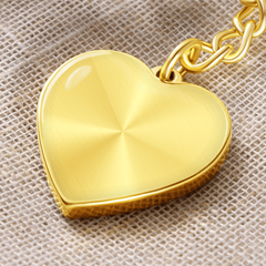 Graphic Heart Keychain