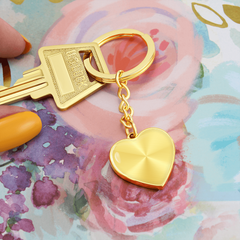 Graphic Heart Keychain