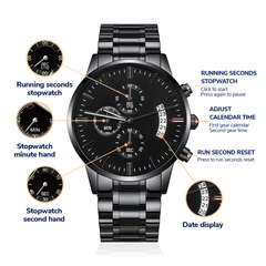 Engraved Black Watch