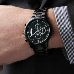 Engraved Black Watch