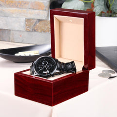Engraved Black Watch
