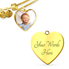 Personalized Heart Bracelet