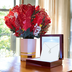 Necklace with Bouquet