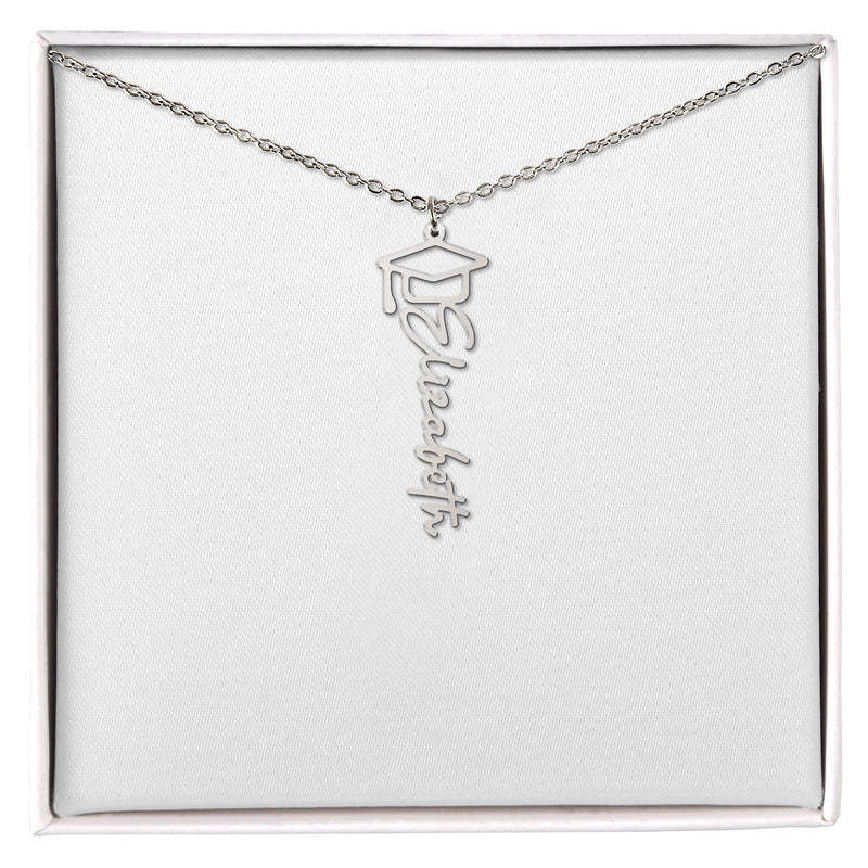 Graduation Name Necklace