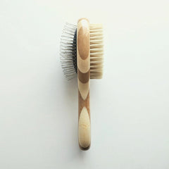 Tilley + Me Two-Sided Pet Brush – Bristle & Wire for Shedding & Detangling