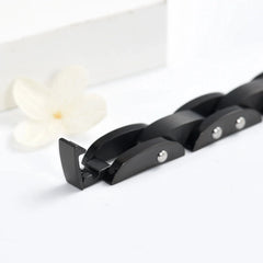 Black Chain Link Cremation Urn Bracelet