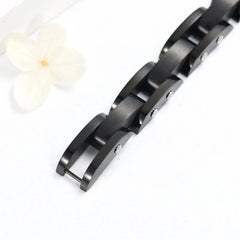 Black Chain Link Cremation Urn Bracelet