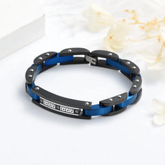 Black Chain Link Cremation Urn Bracelet