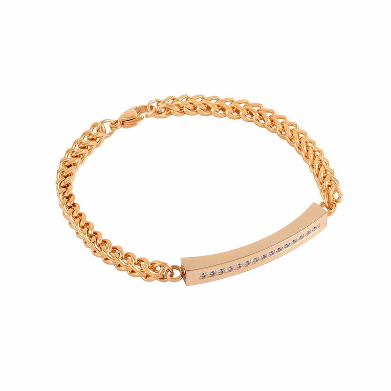 Classic Cremation Urn Bracelet With Gemstones