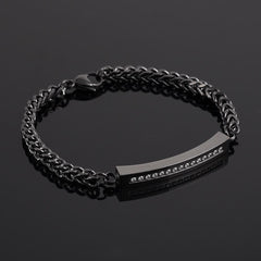 Classic Cremation Urn Bracelet With Gemstones