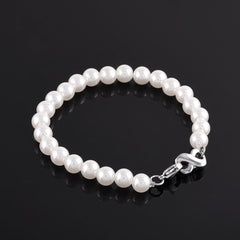 Pearl Bracelet With Infinity Cremation Urn Bracelet