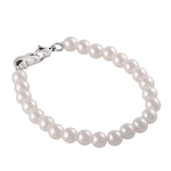 Pearl Bracelet With Infinity Cremation Urn Bracelet
