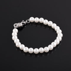 Pearl Bracelet With Infinity Cremation Urn Bracelet
