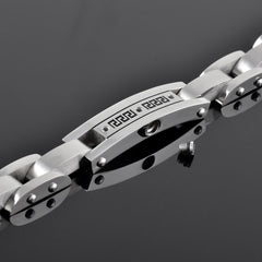 Silver Chain & Link Cremation Urn Bracelet