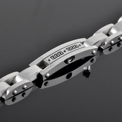 Silver Chain & Link Cremation Urn Bracelet