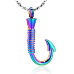 Fishing Hook Cremation Necklace