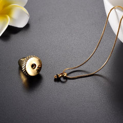 Acorn Cremation Urn Necklace