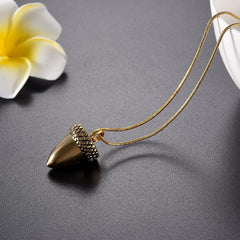Acorn Cremation Urn Necklace