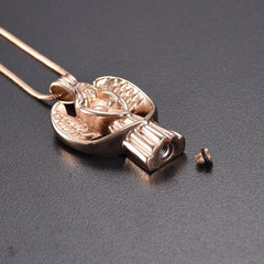 Angel With Wings Cremation Urn Necklace