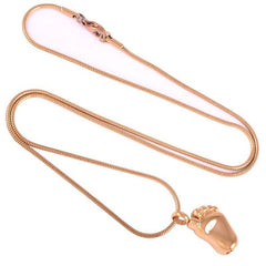 Baby Foot Cremation Urn Necklace