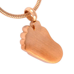 Baby Foot Cremation Urn Necklace