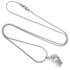 Baby Foot Cremation Urn Necklace