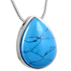 Beautiful Murano Teardrop Cremation Urn Necklace
