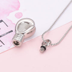Boxing Glove Cremation Urn Necklace