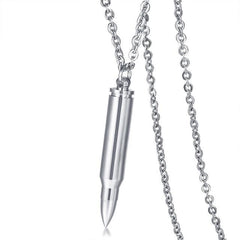 Bullet Shaped Cremation Necklace