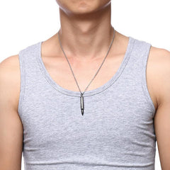 Bullet Shaped Cremation Necklace