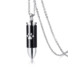 Bullet Shaped Pet Cremation Necklace