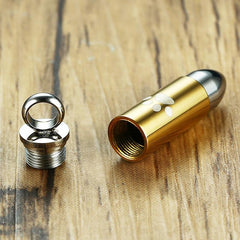 Bullet Shaped Pet Cremation Necklace