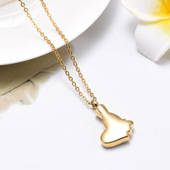 Butterfly & Heart Cremation Urn Necklace With Rhinestones