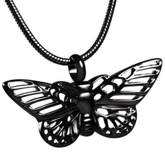 Butterfly Shaped Cremation Urn Necklace