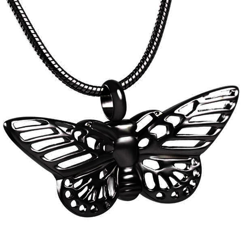 Butterfly Shaped Cremation Urn Necklace