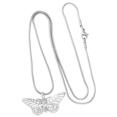 Butterfly Shaped Cremation Urn Necklace