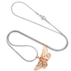 Butterfly Shaped Cremation Urn Necklace