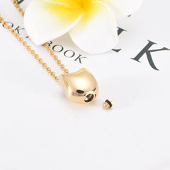 Cat Cremation Urn Necklace