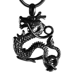Chinese Dragon Cremation Urn Necklace