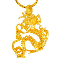 Chinese Dragon Cremation Urn Necklace