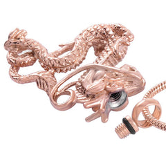 Chinese Dragon Cremation Urn Necklace