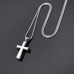 Classic Cross Cremation Urn Necklace