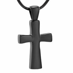 Classic Cross Cremation Urn Necklace