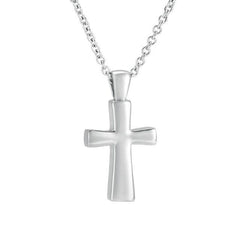 Classic Cross Cremation Urn Necklace