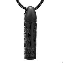 Cross Cylinder Cremation Urn Necklace