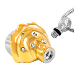 Cupcake Shaped Cremation Urn Necklace